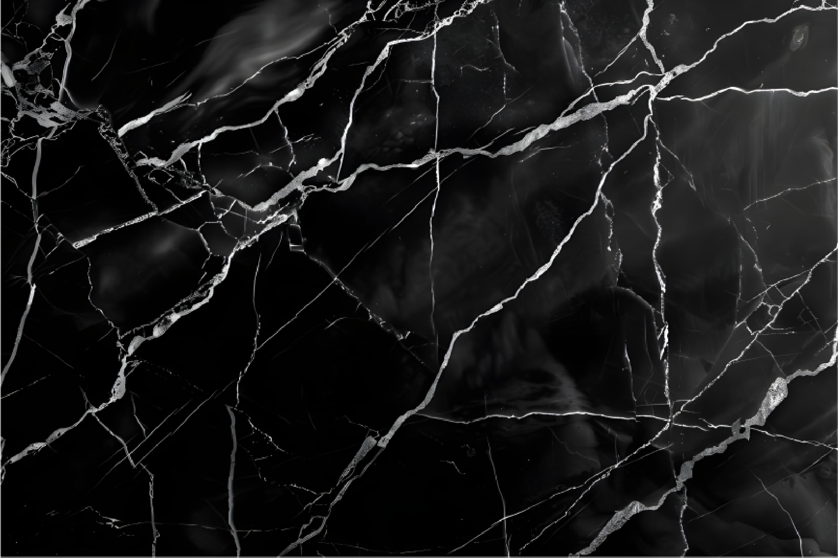 Tapis vinyle noir imitation marbre - TenStickers