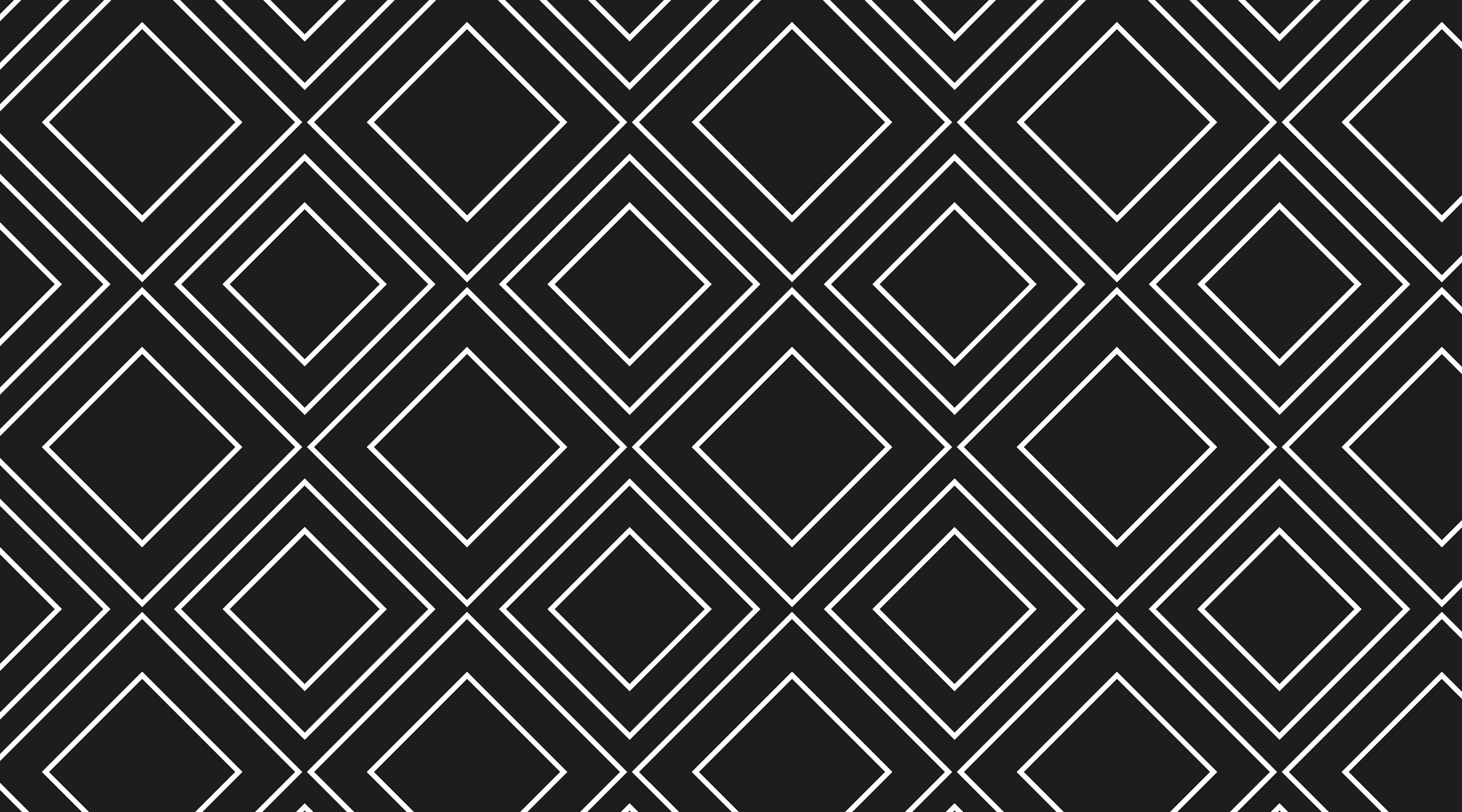 Tapis vinyle noir conception de lignes géométriques - TenStickers