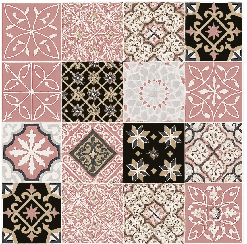 Tapis vinyle salon ciment rose - TenStickers