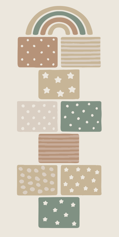 Tapis vinyle autres tapis jeu de marelle beige - TenStickers
