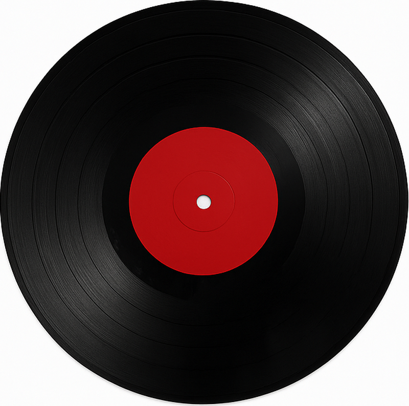 Tapis vinyle salle a manger disque vinyle surdimensionné - TenStickers