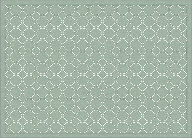Tapis vinyle cuisine treillis céladon atténué - TenStickers