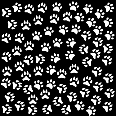 Tapis vinyle animal motifs animaliers blancs - TenStickers