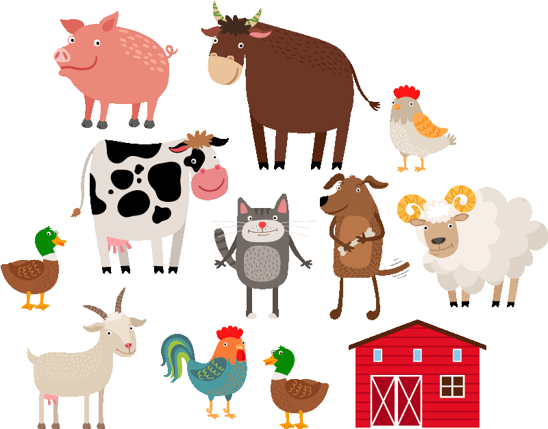 Tapis vinyle animal ferme - TenStickers