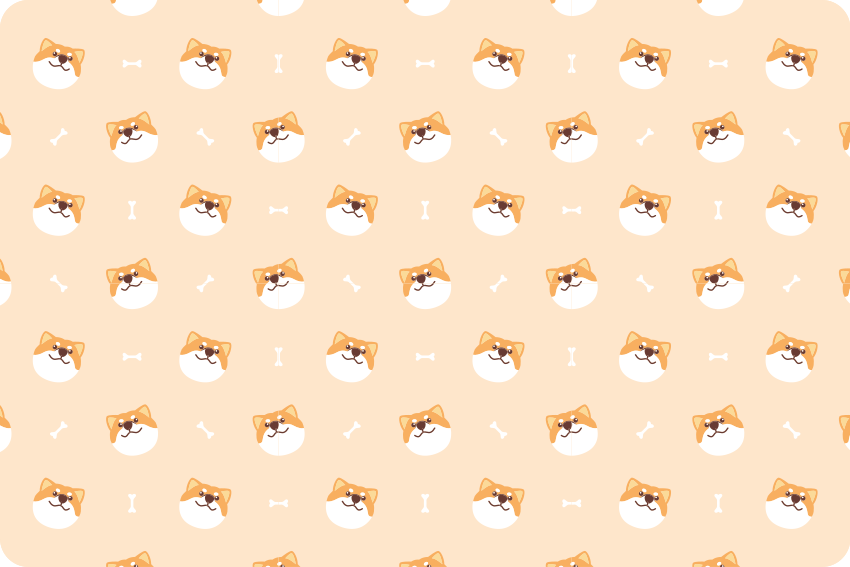 Tapis vinyle animal tête de chien mignonne cartoon - TenStickers
