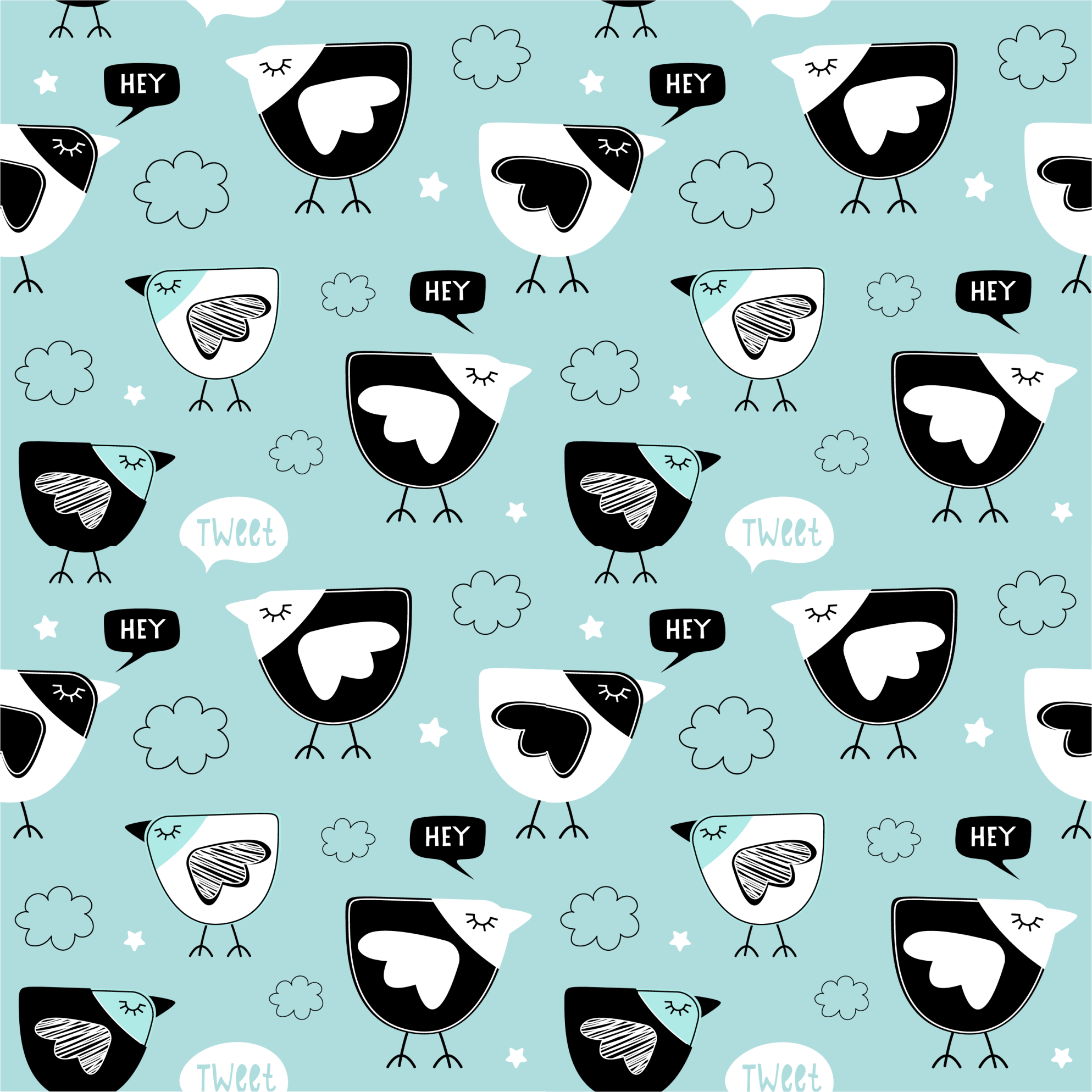 Tapis vinyle animal motif poules noires - TenStickers