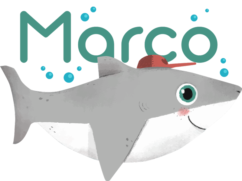 Tapis vinyle animal requin joueur - TenStickers
