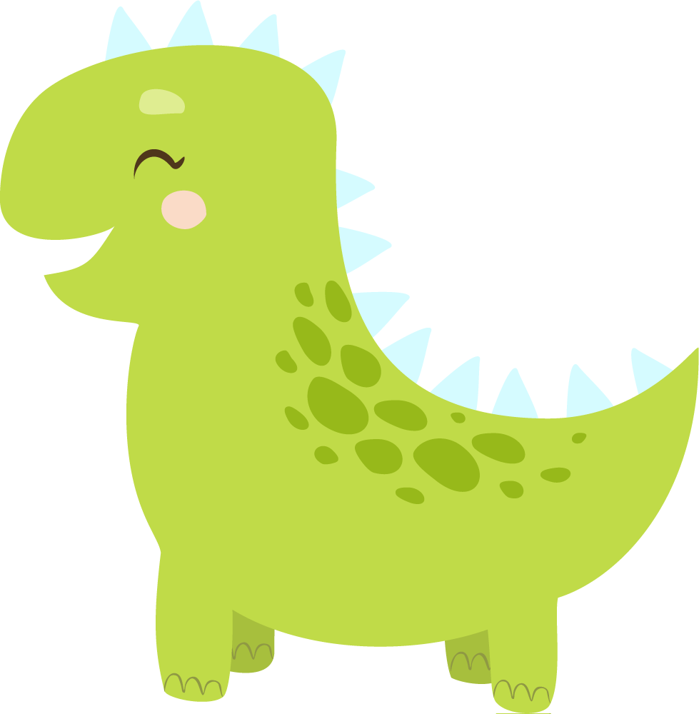Tapis vinyle animal personnage de dinosaure joyeux - TenStickers