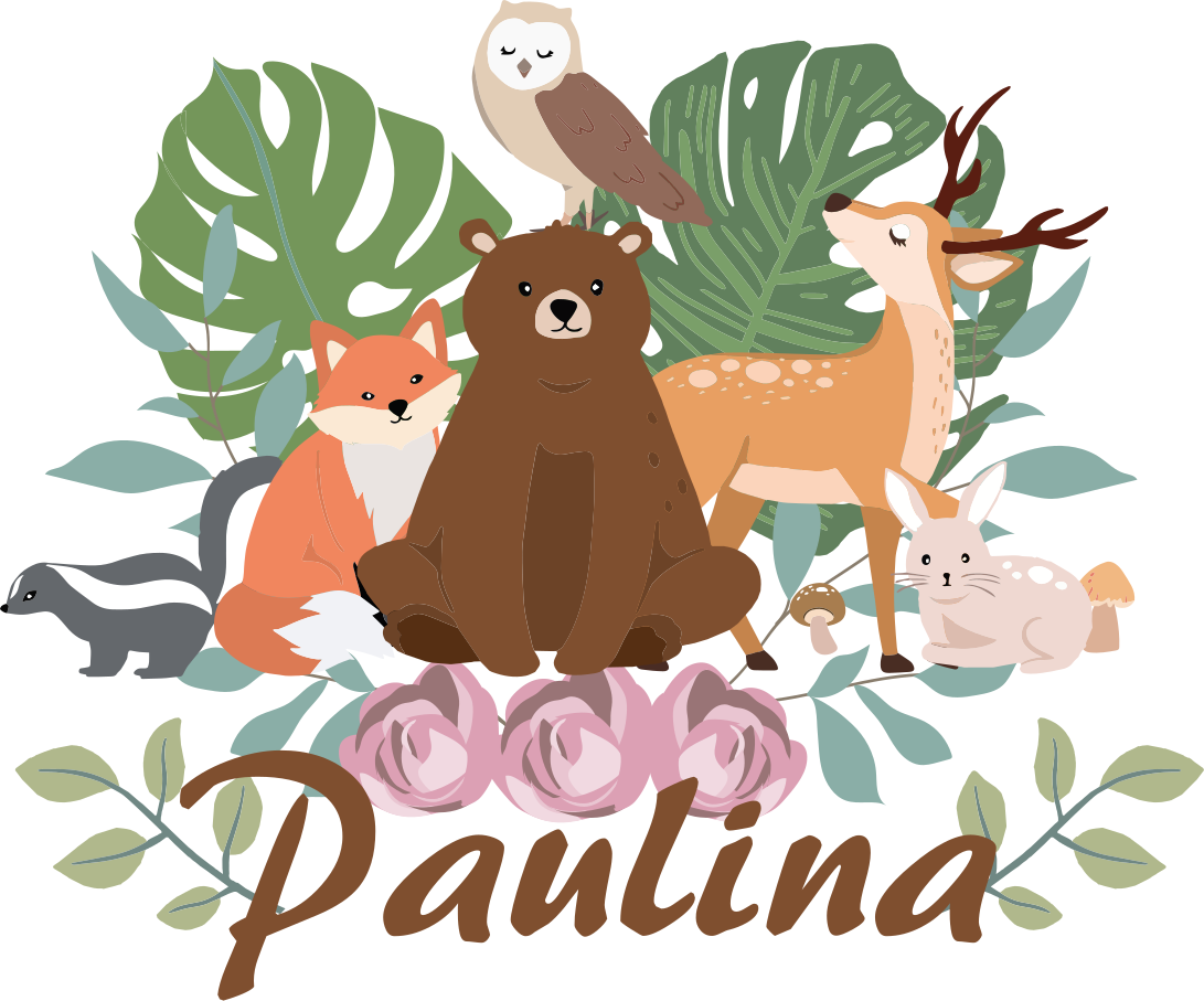 Tapis vinyle animal rassemblement d'animaux de forêt - TenStickers