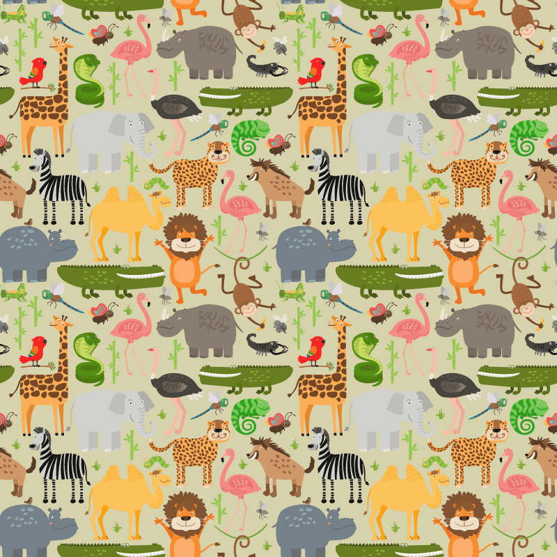 Tapis vinyle animal motif créature vibrante - TenStickers