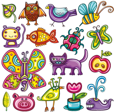 Tapis vinyle animal style coloré - TenStickers