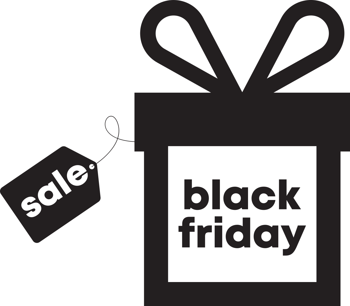 Tapis vinyle black friday black friday dans un cadeau - TenStickers
