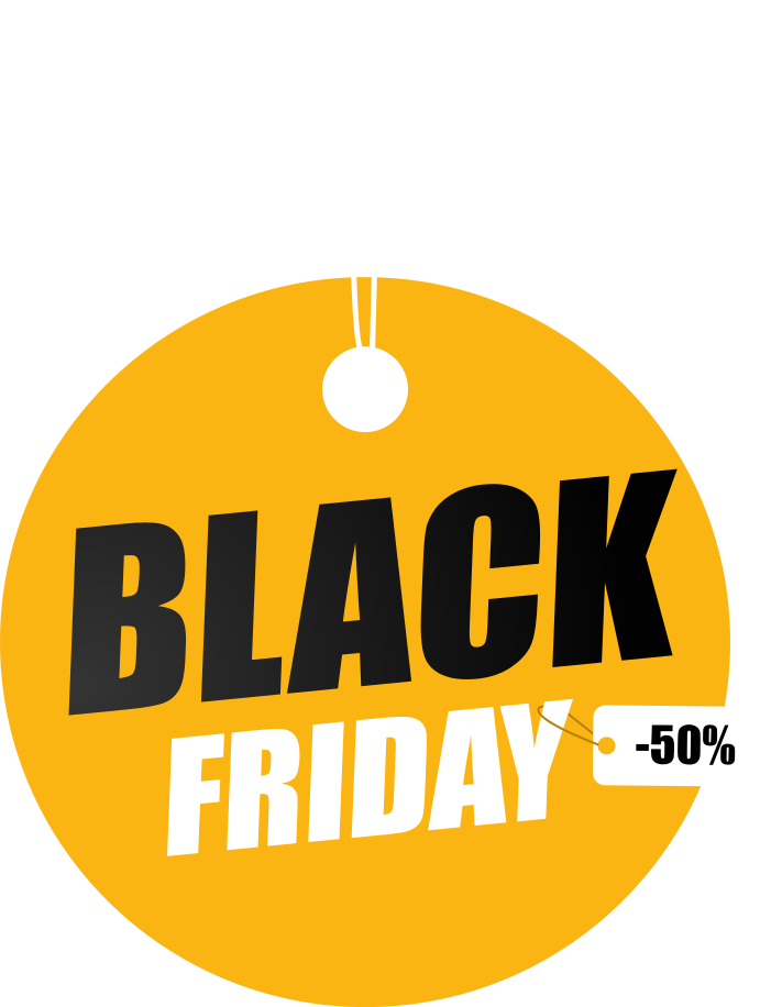Tapis vinyle black friday cercle personnalisé - TenStickers