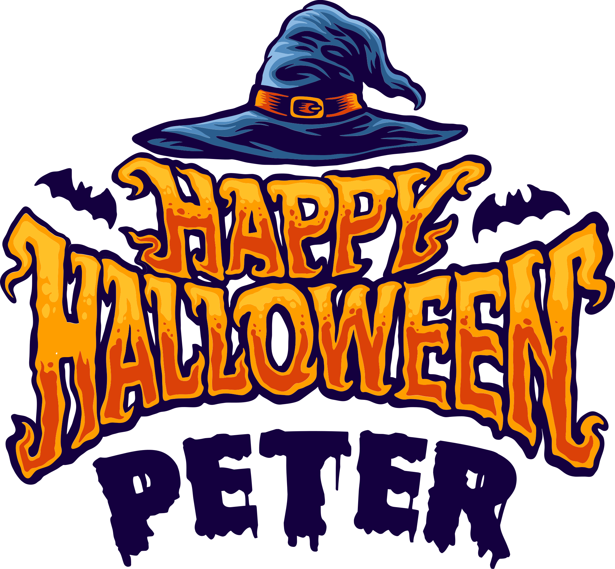 Tapis vinyle halloween personnalisé joyeux halloween - TenStickers