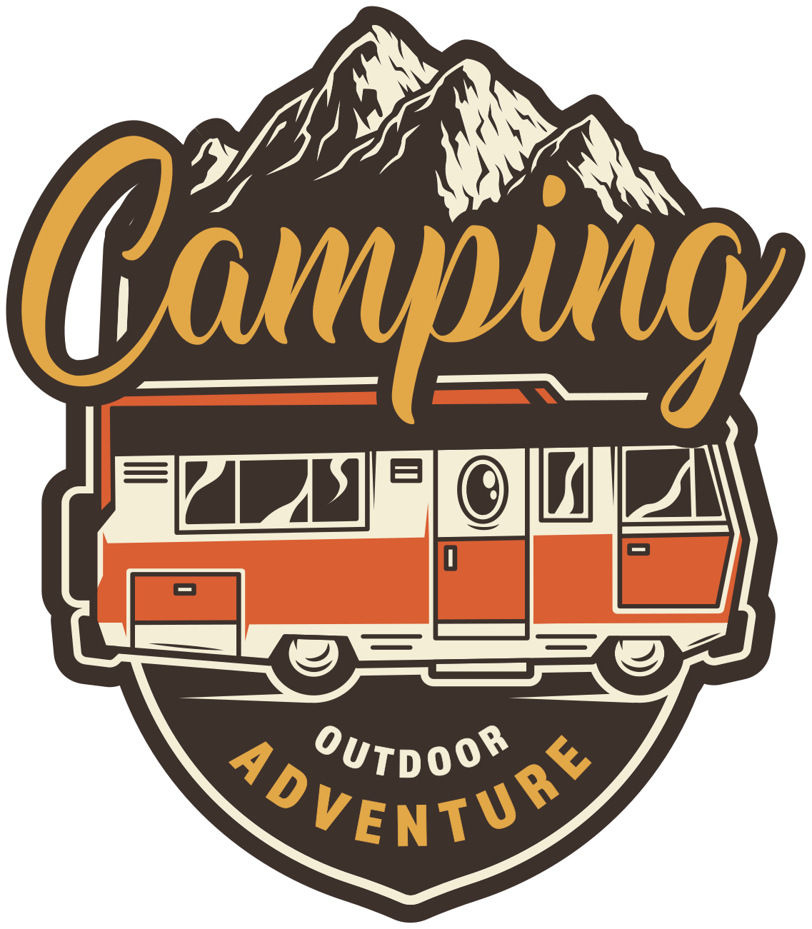 Tapis vinyle fleurs et plantes aventure en camping - TenStickers