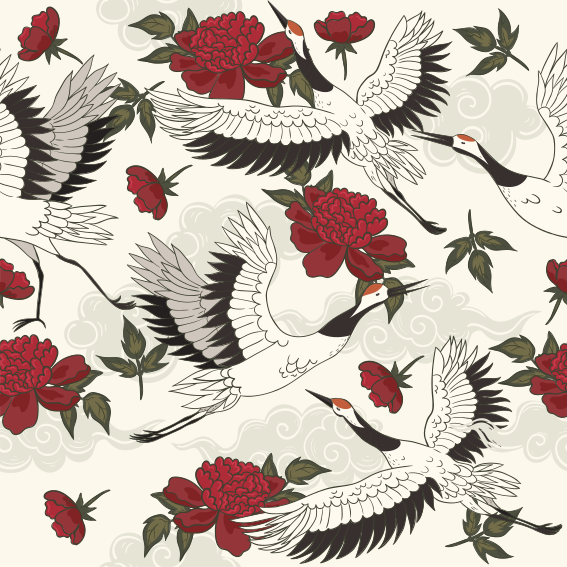 Tapis vinyle fleurs et plantes tons terre apaisants - TenStickers