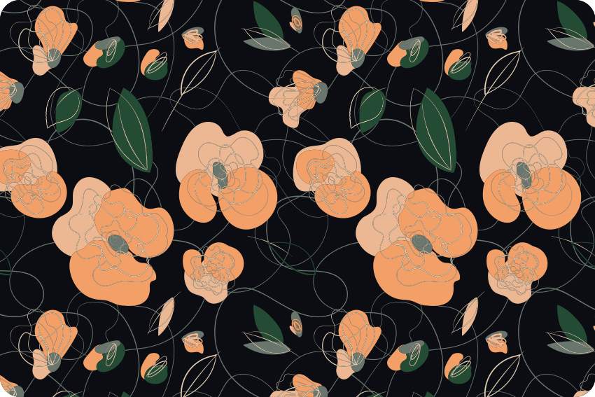 Tapis vinyle fleurs et plantes motifs faune et flore - TenStickers