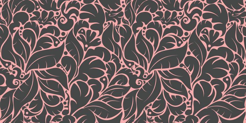 Tapis vinyle fleurs et plantes motif floral vintage - TenStickers