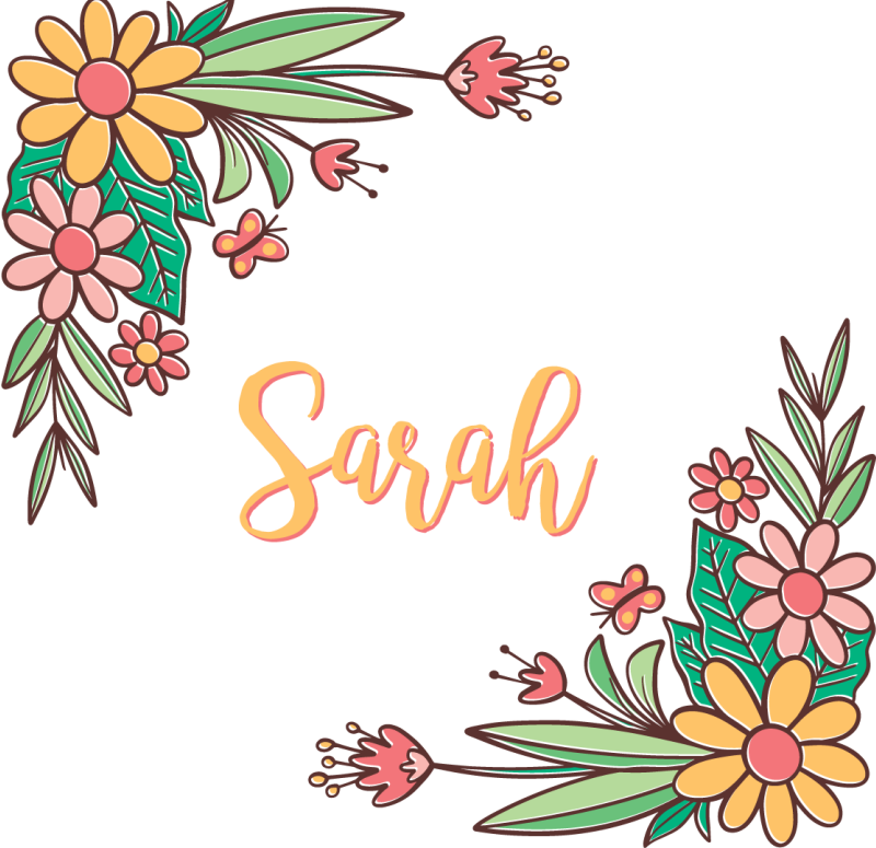Tapis vinyle fleurs et plantes design personnalisable - TenStickers