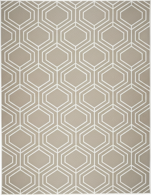 Tapis vinyle géométrique motif tissé en nid d'abeille - TenStickers