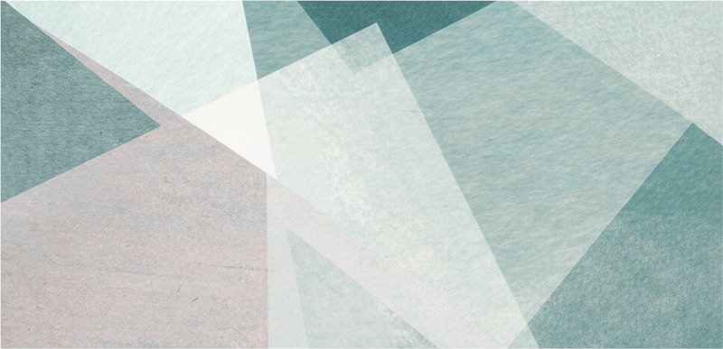 Tapis vinyle géométrique turquoise pastel - TenStickers