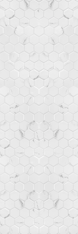 Tapis vinyle cuisine carreaux hexagonaux gris élégants - TenStickers