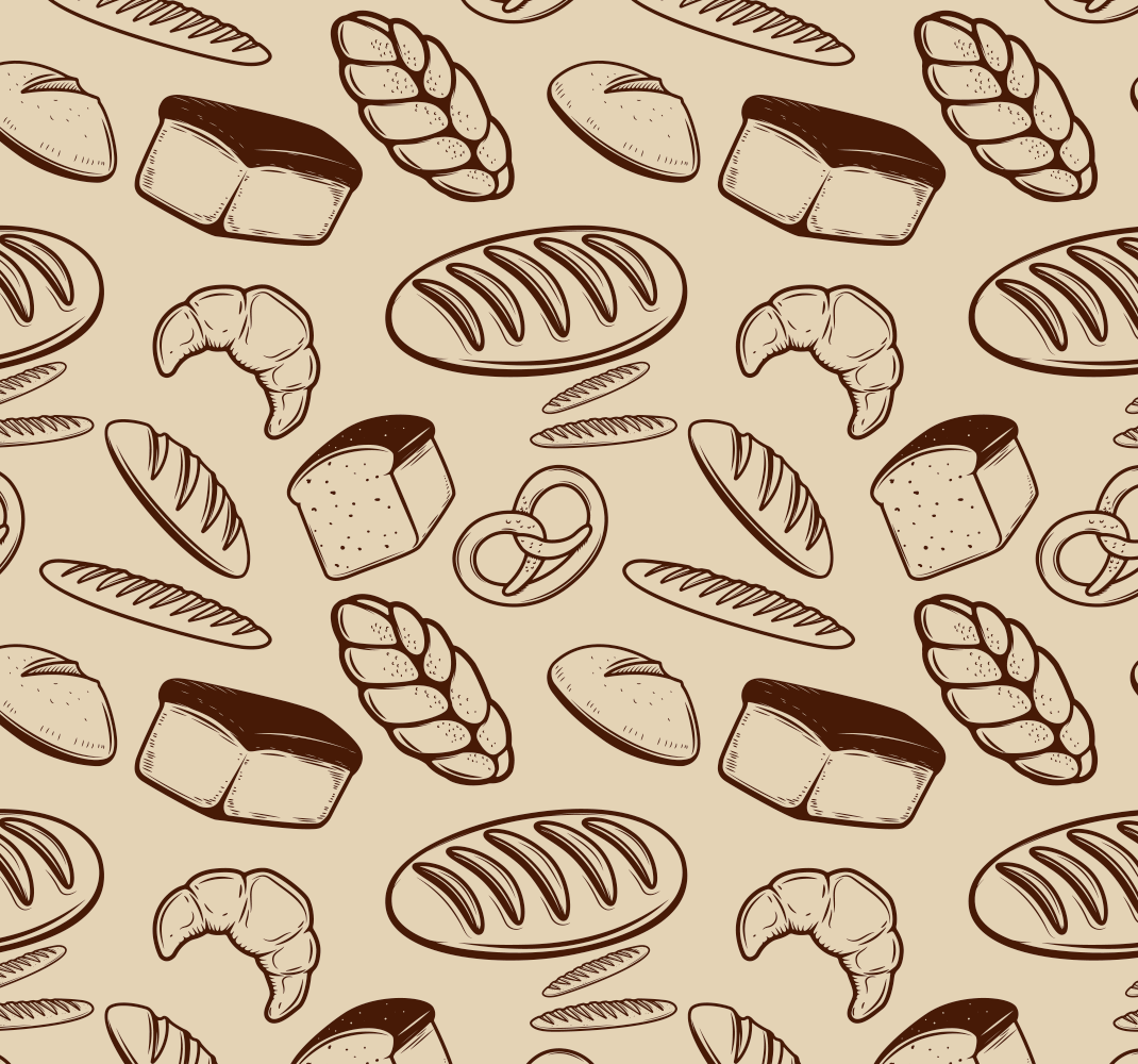 Tapis vinyle cuisine pâtisserie sans couture - TenStickers