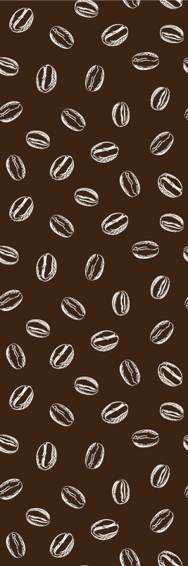 Tapis vinyle cuisine motif café en grains - TenStickers