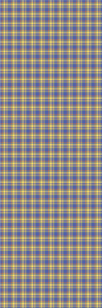 Tapis vinyle cuisine motif tartan bleu - TenStickers