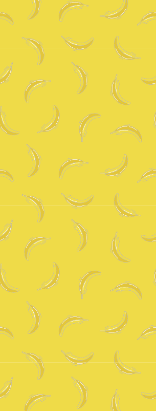 Tapis vinyle cuisine jaunes pantone bananas - TenStickers