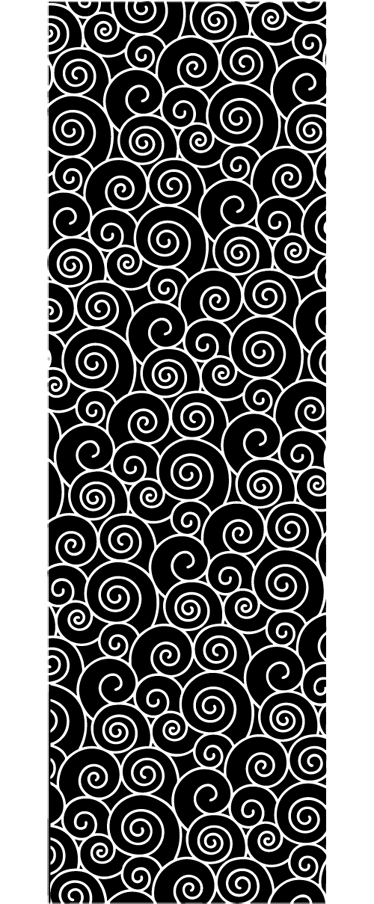 Tapis vinyle salle de bain cercles et vagues - TenStickers