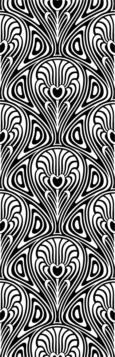 Tapis vinyle salle de bain style art nouveau - TenStickers