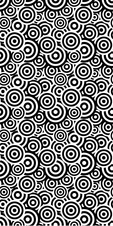 Tapis vinyle salle de bain motif circulaire - TenStickers