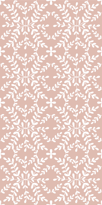 Tapis vinyle fleurs et plantes feuillage vintage - TenStickers