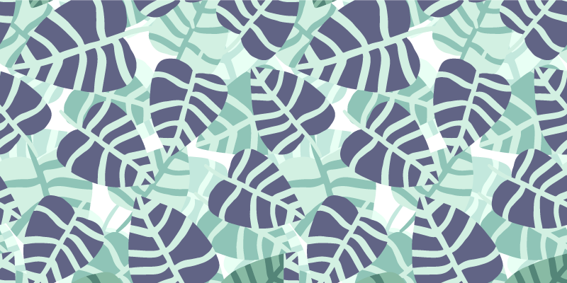 Tapis vinyle fleurs et plantes motif fleurs tropicales - TenStickers