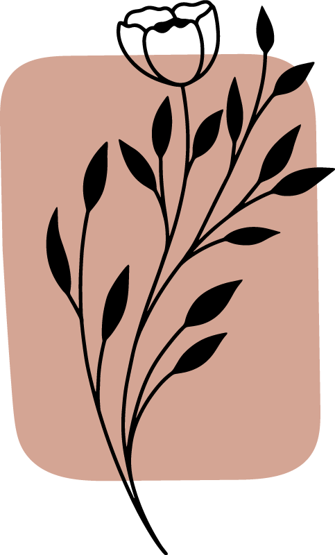 Tapis vinyle fleurs et plantes accent floral stylé - TenStickers