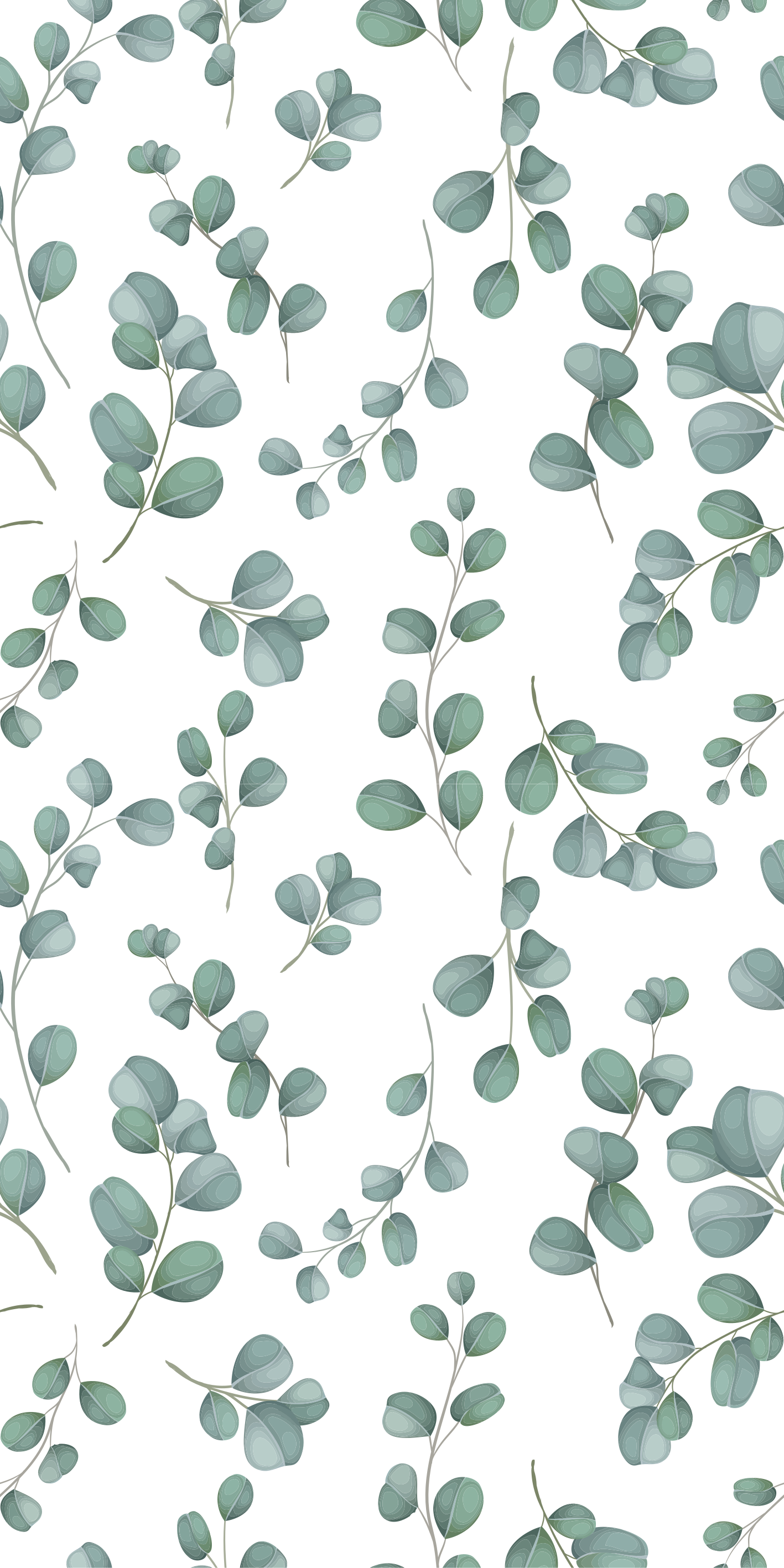 Tapis vinyle fleurs et plantes design feuillage eucalyptus - TenStickers