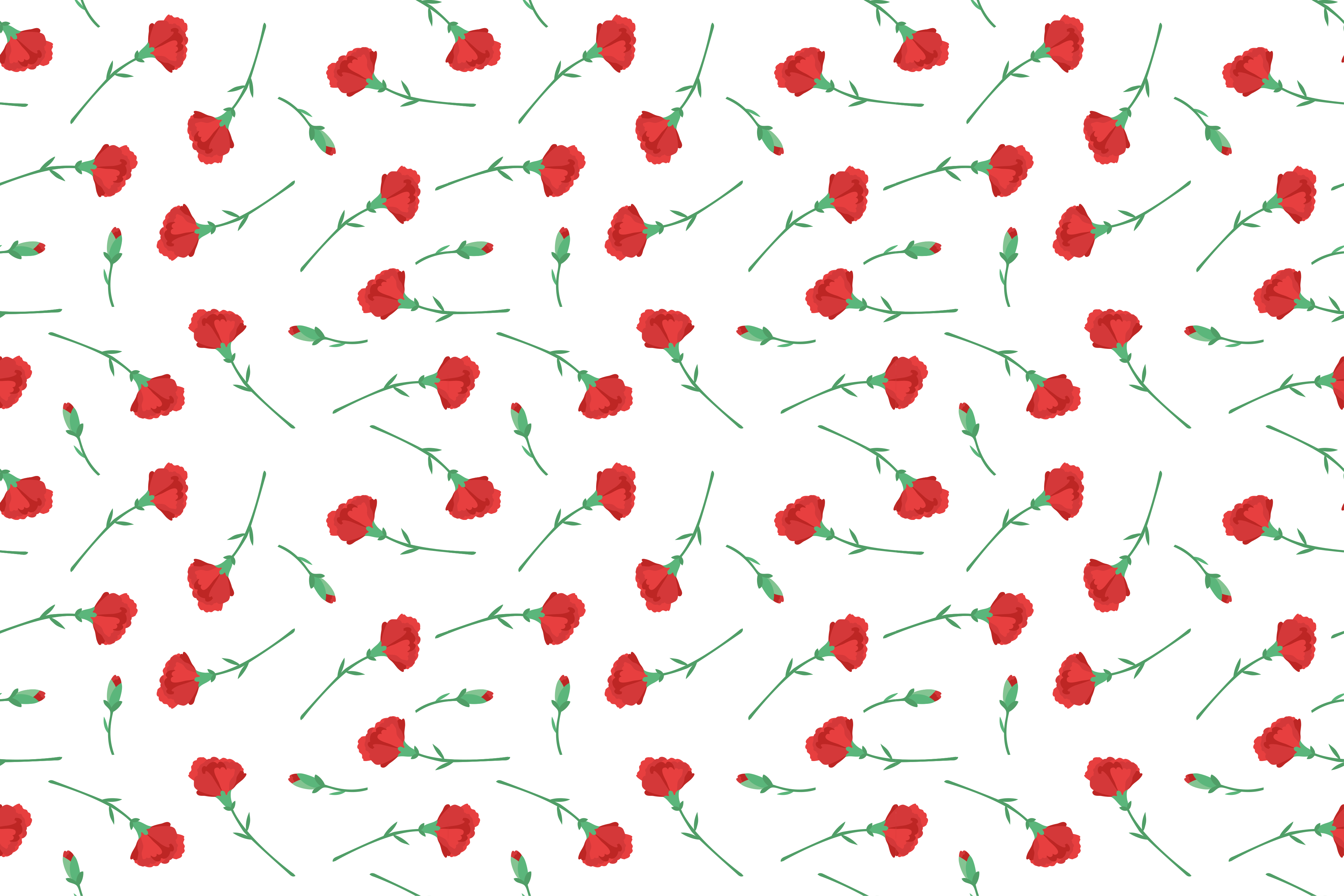 Tapis vinyle chambre motif œillets fleuris - TenStickers