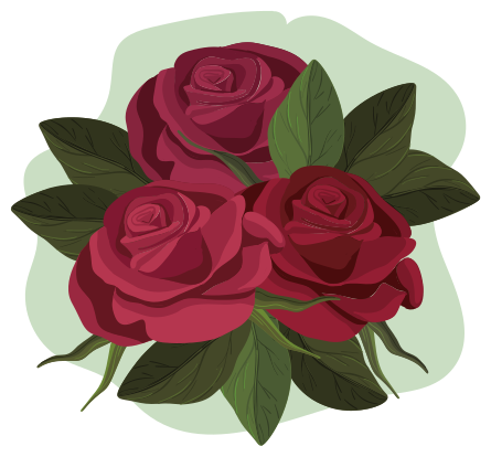 Tapis vinyle chambre arrangement de roses - TenStickers