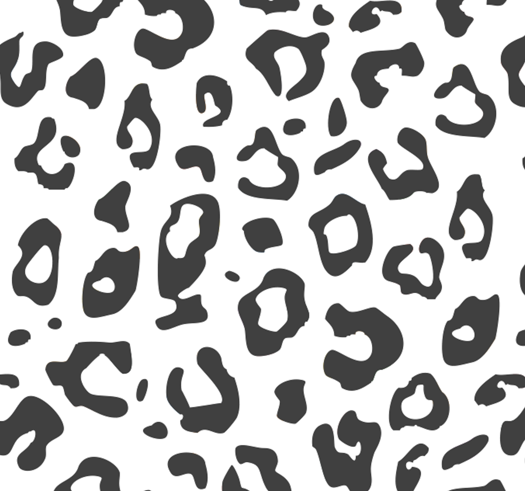 Tapis vinyle animal léopard noir - TenStickers