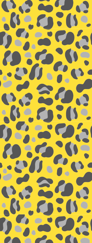 Tapis vinyle animal imprimé léopard pantone - TenStickers