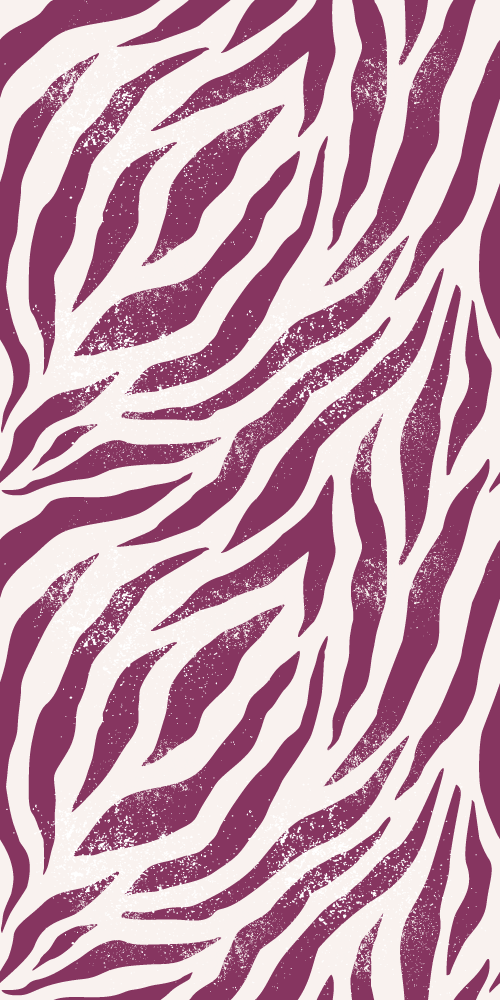 Tapis vinyle animal motif zèbre violet et blanc - TenStickers