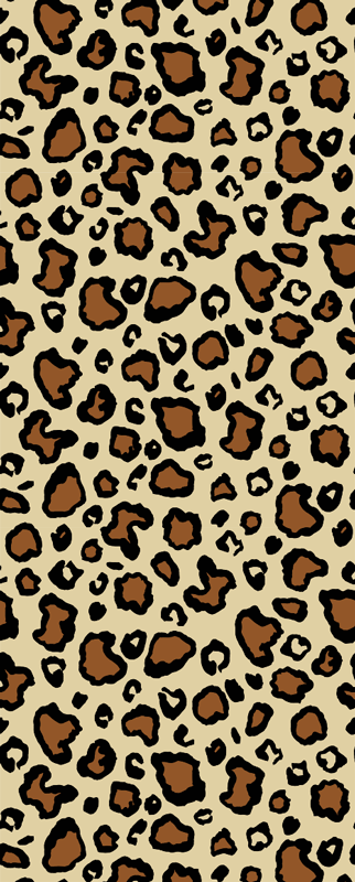 Tapis vinyle animal motif léopard classique - TenStickers