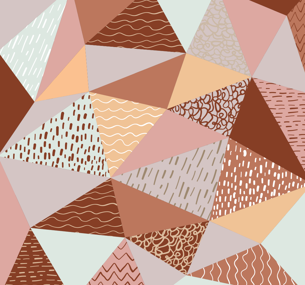 Tapis vinyle géométrique composition de triangles - TenStickers
