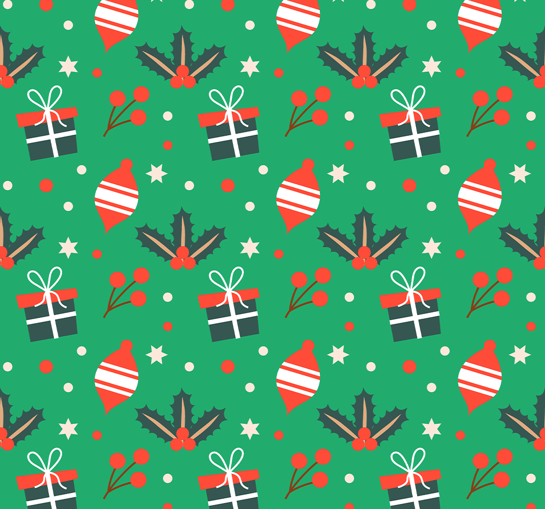 Tapis vinyle noël motif bonbons vert - TenStickers