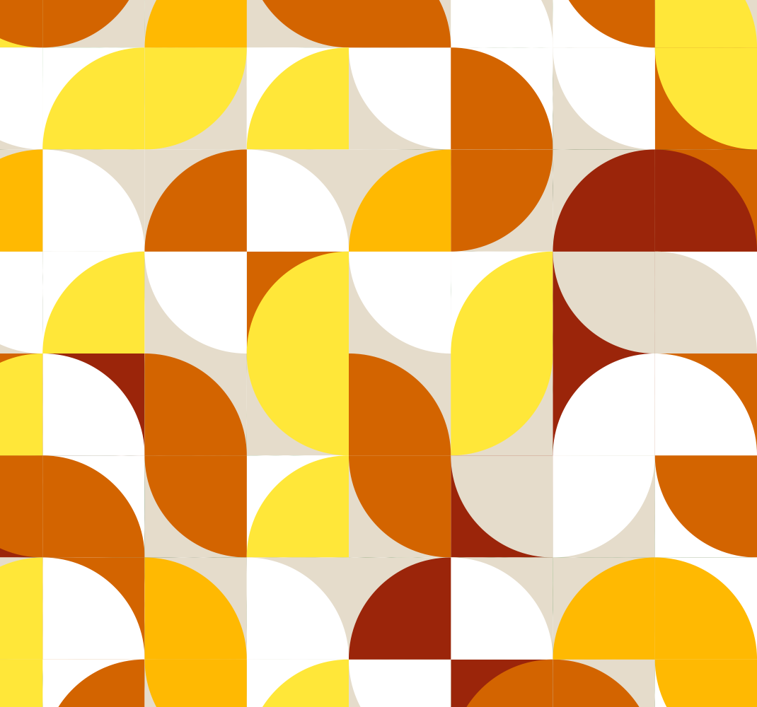Tapis vinyle chambre style vintage orange et jaune - TenStickers