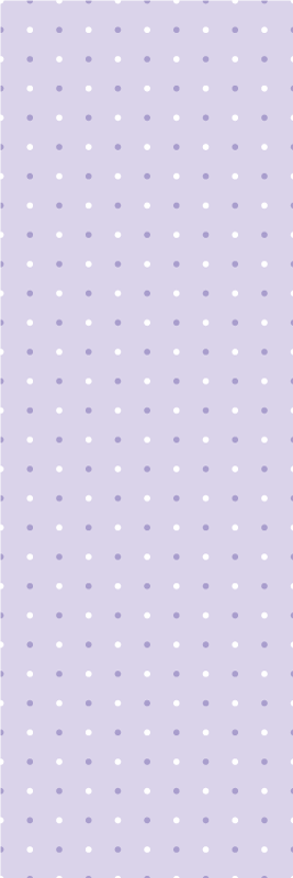 Tapis vinyle chambre motif pois blancs et violets - TenStickers