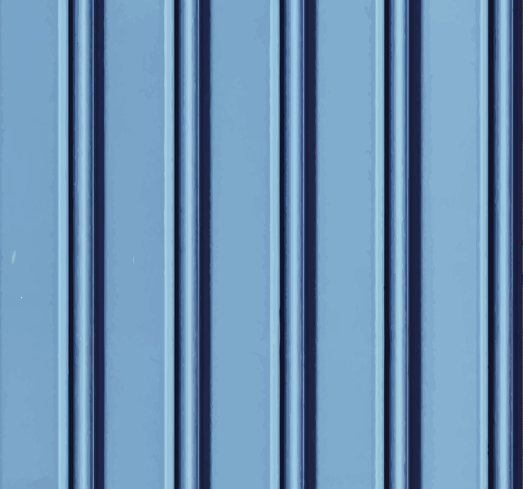 Tapis vinyle chambre rayures bleu clair sur fond blanc - TenStickers