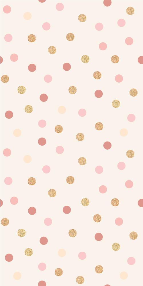 Tapis vinyle chambre motif de points roses irréguliers - TenStickers