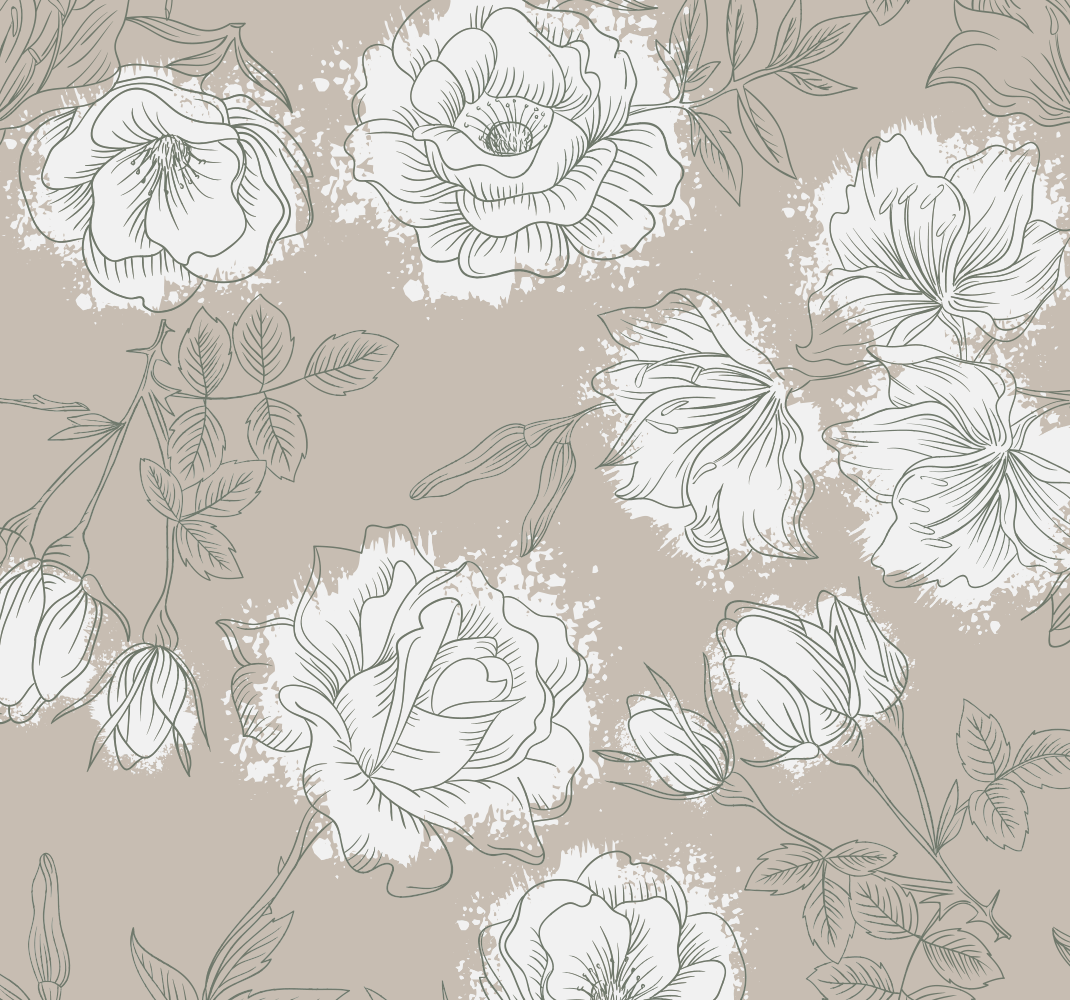 Tapis vinyle chambre pivoines style vintage - TenStickers